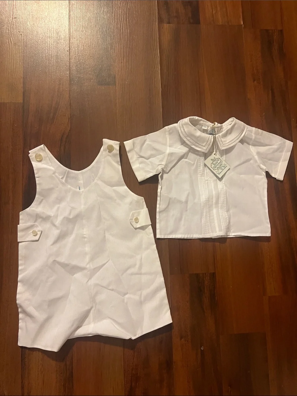 Feltman Brothers Hand Embroidered Christening Short Set Size 12 Months